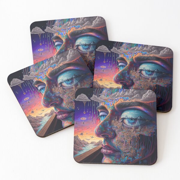 Item preview, Topography psychedelic art designed and sold by JohnVibes.