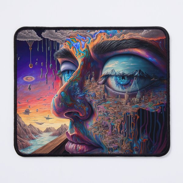 Item preview, Topography psychedelic art designed and sold by JohnVibes.