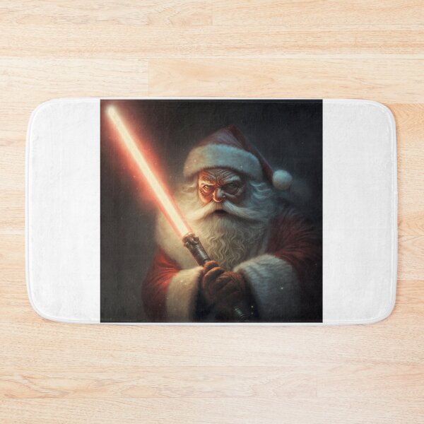 Item preview, Santa with a Laser Sword designed and sold by FreeBot99.