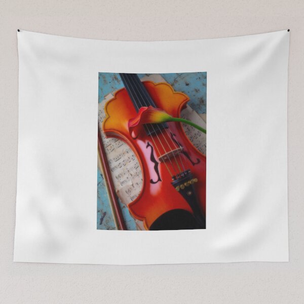 Item preview, Orange Calla Lily On Baroque Violin designed and sold by Garry Gay.