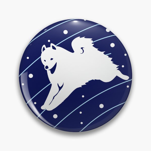 Item preview, Jumping Samoyed | NickerStickers® on Redbubble designed and sold by NickerStickers.