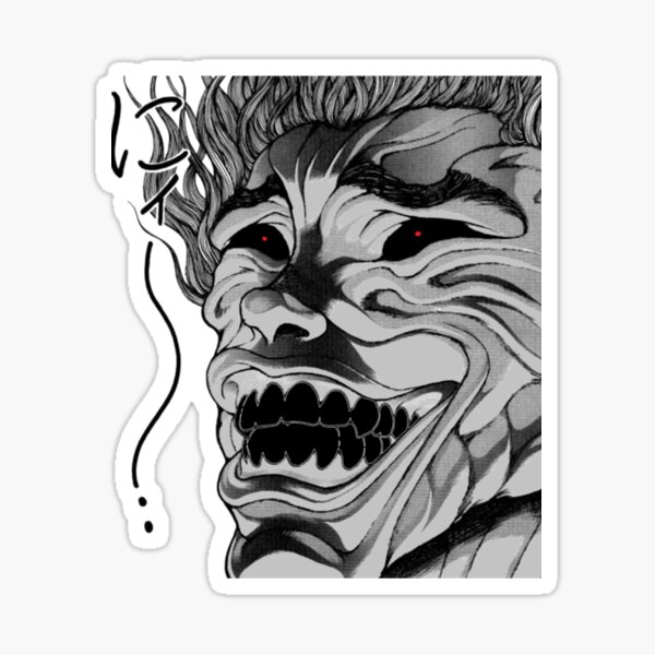 Yuichiro Hanma Baki the grappler sticker Sticker for Sale by