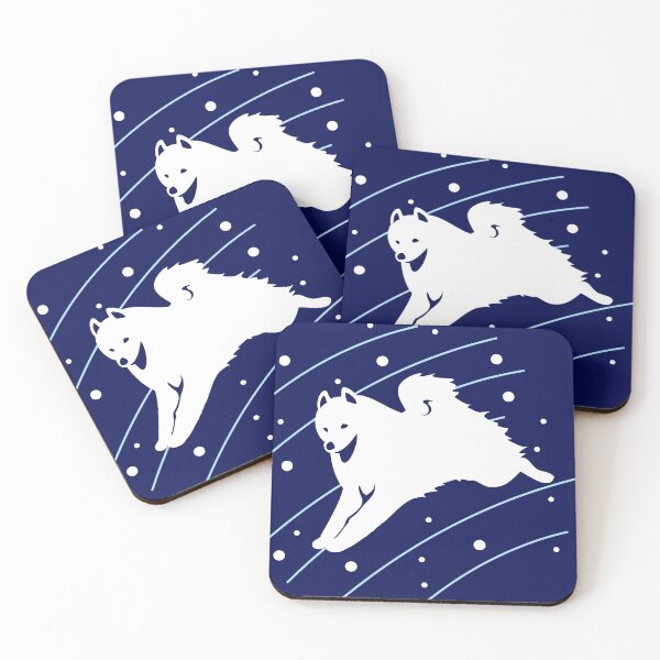 Item preview, Jumping Samoyed | NickerStickers® on Redbubble designed and sold by NickerStickers.