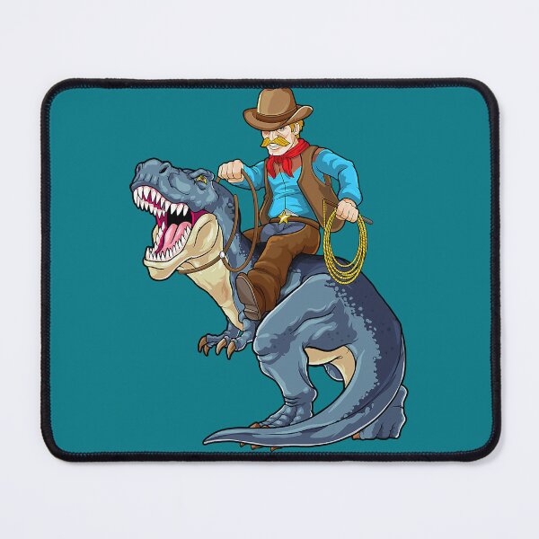 Item preview, Western Cowboy Riding T Rex Dinosaur Wild West Dino Rodeo designed and sold by Sankiloeti.