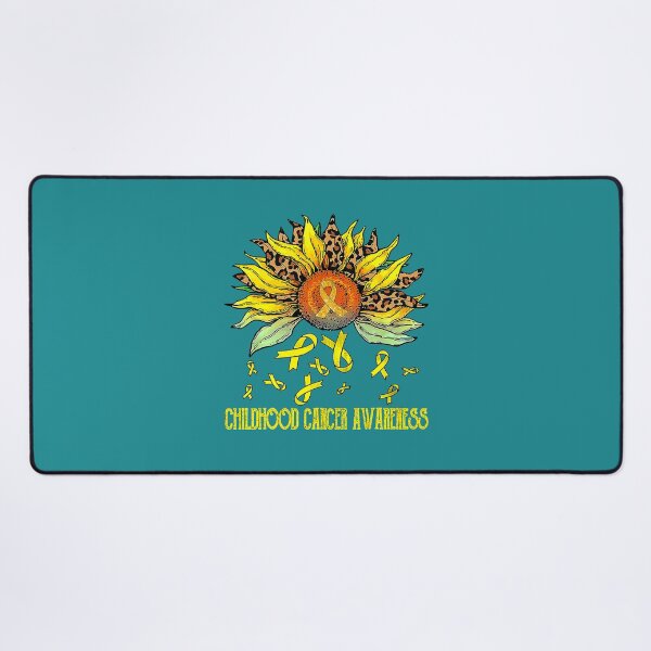 Item preview, Childhood Cancer Awareness Leopard Sunflower Girl Support 136 designed and sold by Sankiloeti.