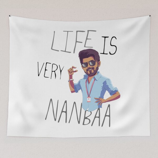 Item preview, Life is very short nanba  Master  thalapathy vijay   designed and sold by lionartar.