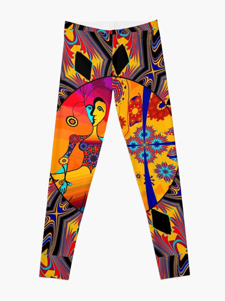 Alternate view of Girl With Kaleidoscope Eyes Leggings