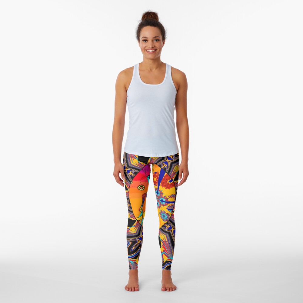 Girl With Kaleidoscope Eyes Leggings