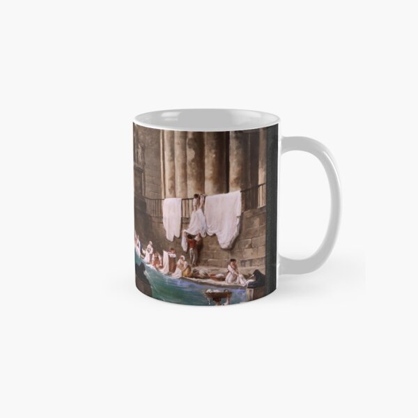 Ruins Of A Roman Bath With Washerwomen by Hubert Robert Classic Mug