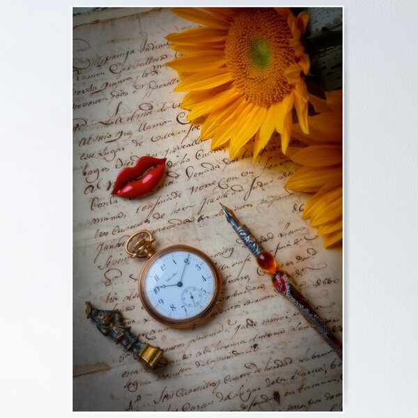 Item preview, Sunflowers On Old Letter designed and sold by Garry Gay.