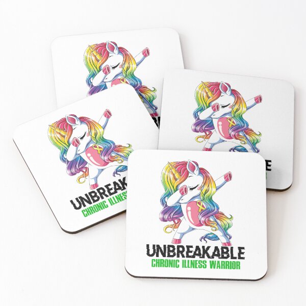 Item preview, Chronic Illness Awareness - Unicorn Chronic Illness Warrior Ribbon UNBREAKABLE designed and sold by Fernandezf.