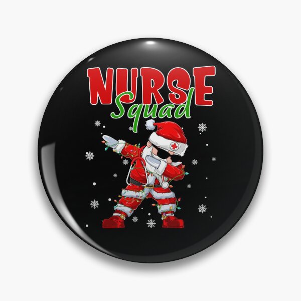 Item preview, Merry Xmas With Dabbing Santa Christmas Lights Nurse Squad Scrub Tops designed and sold by MichalwSatterf.
