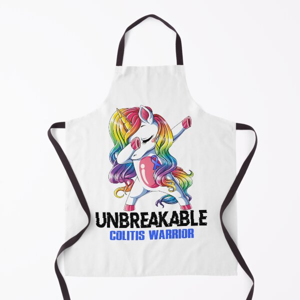 Item preview, Colitis Awareness - Unicorn Colitis Warrior Ribbon UNBREAKABLE designed and sold by Fernandezf.