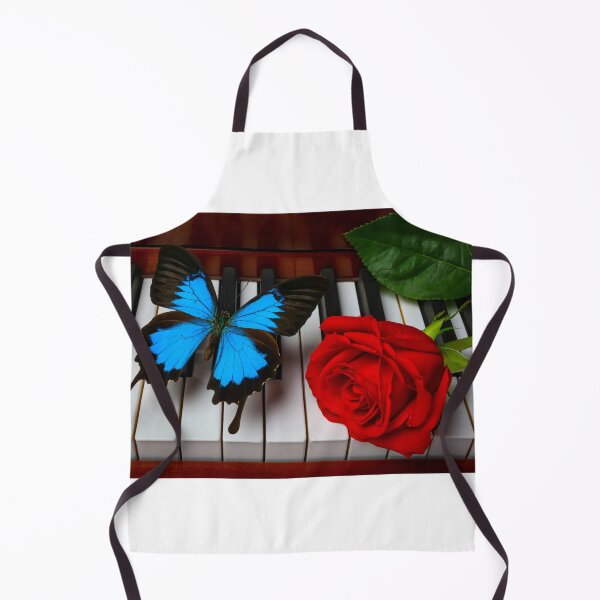 Item preview, Red Rose And Big Blue Butterfly designed and sold by Garry Gay.