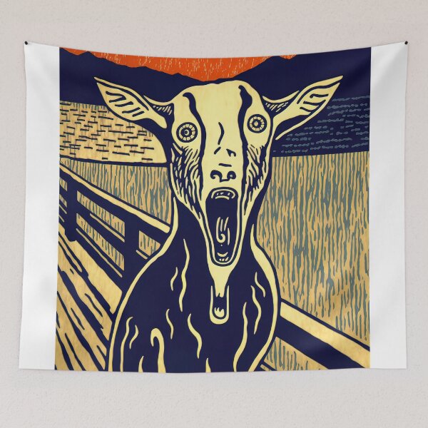 Item preview, The Scream but it's a goat designed and sold by VolpeDesigns.