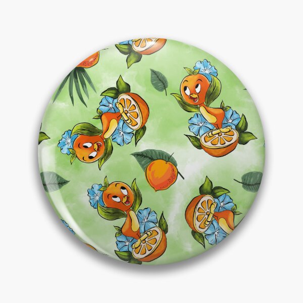 Item preview, Little Orange Bird (Green Background) designed and sold by Disney1955Fan.
