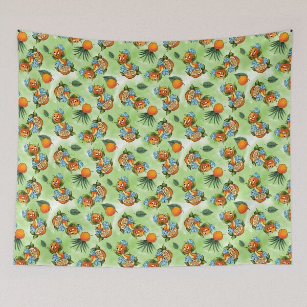 Item preview, Little Orange Bird (Green Background) designed and sold by Disney1955Fan.