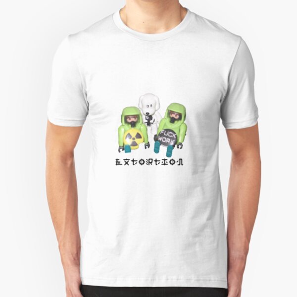 extortion - f*ck work Slim Fit T-Shirt