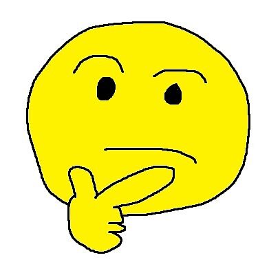 ms paint thinking emoji