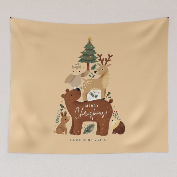 Aperçu de l'œuvre Happy and Joyeux noël a toute la famille créée et vendue par FitFisher.