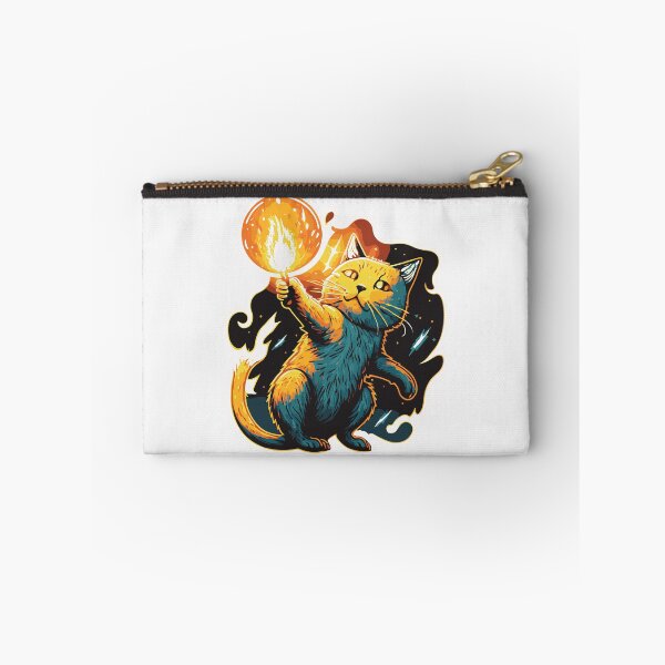 Item preview, The Wizard Cat Casts Fireball designed and sold by fantasy-cats.