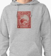 "1936 New Zealand Kiwi Stamp" Pullover Hoodie