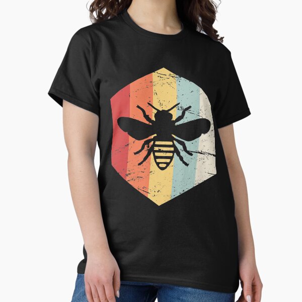 Item preview, Retro 70s Beekeeper Bee Hexagon designed and sold by Jam Jar.