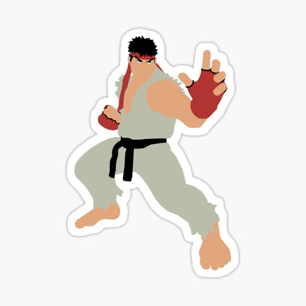 street fighter 6 Ryu complex design Sticker for Sale by SmasherDesigns