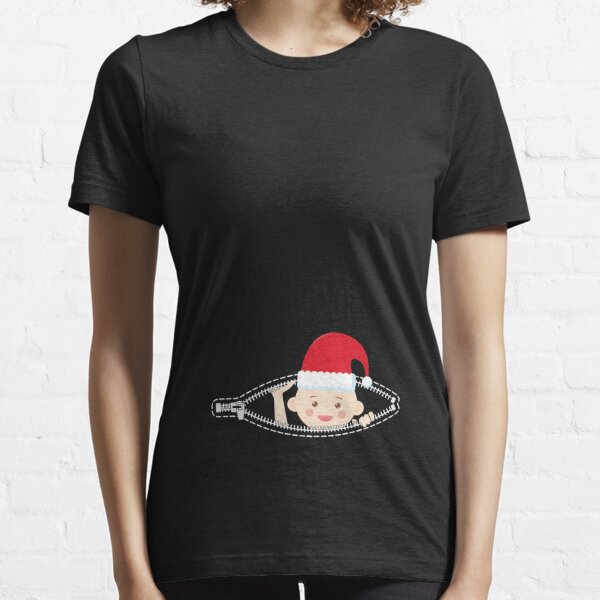 Baby Santa Hat Pregnancy Maternity Shower  Essential T-Shirt