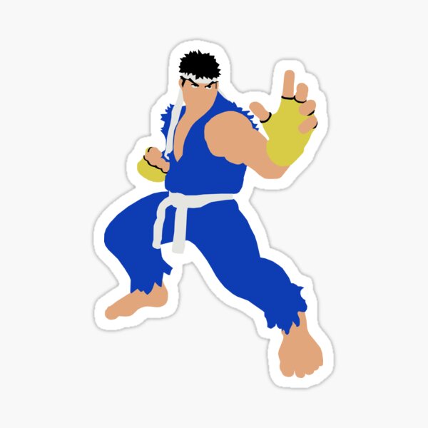 street fighter 6 Ryu complex design Sticker for Sale by SmasherDesigns