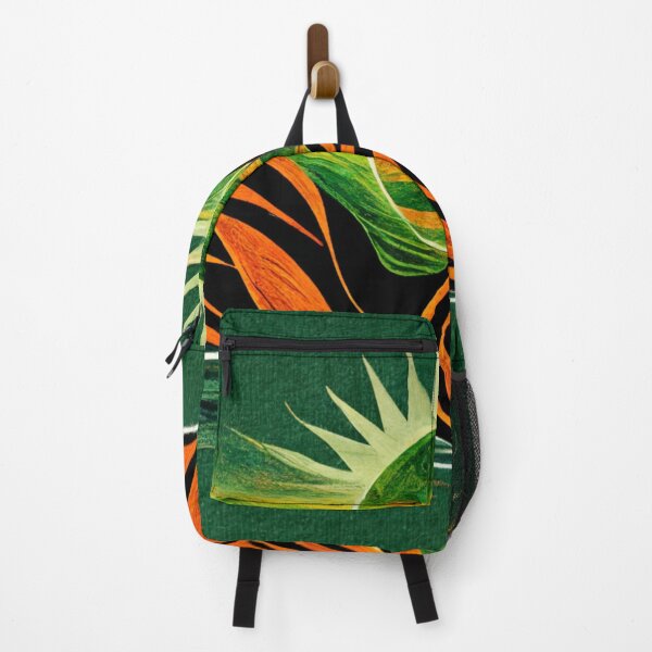 Item preview, Bold, dramatic image of a green sun rising up from between orange and black mountains. designed and sold by liana campbell.