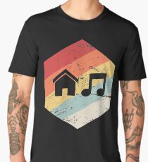 House Music - Vintage Retro Hexagon Men's Premium T-Shirt