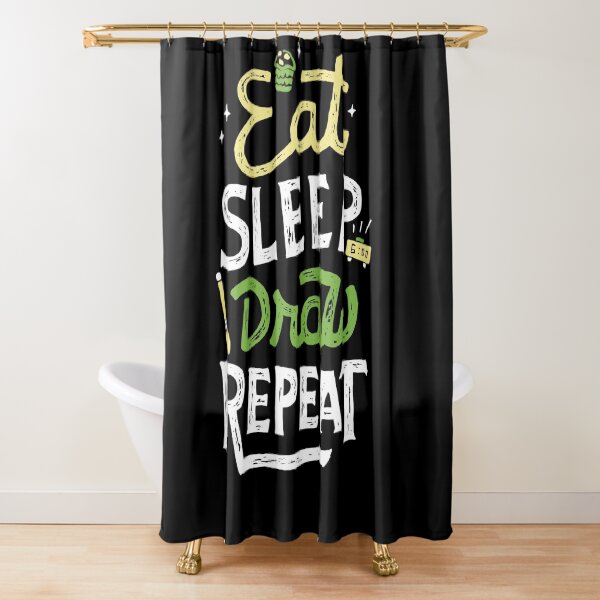 Repeated Shower Curtain