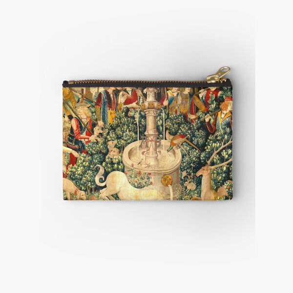 Item preview, The Unicorn Purifies Water with its horn (from the Unicorn Tapestries) Mystical vintage medieval textile. La licorne purifie l'eau avec sa corne (d’après les tapisseries de licorne) designed and sold by MagicStrawberry.