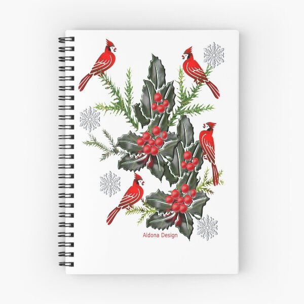 Item preview, Holly,Cardinals & Snowflakes designed and sold by aldona.
