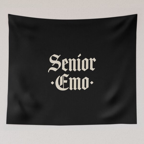 Item preview, Senior Emo Text Design For Metalheads Rockers Metal Fans Heavy Metal Design Zipped Hoodie designed and sold by iuzabiardoc.
