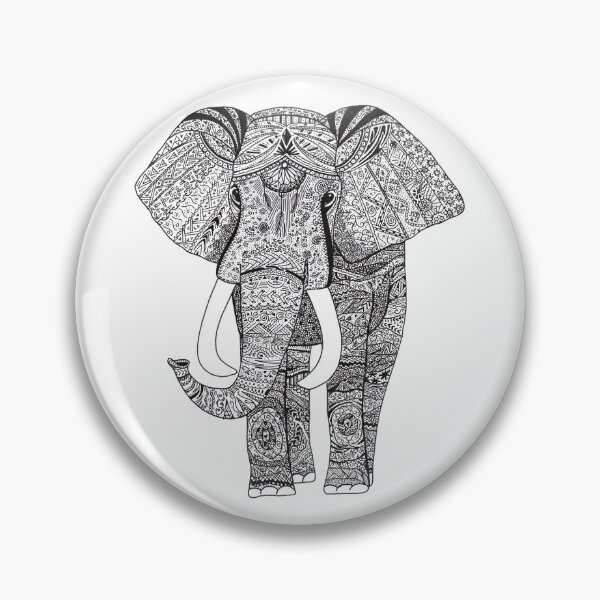 Item preview, Detailed pen illustration - Elephant designed and sold by MartaC96.