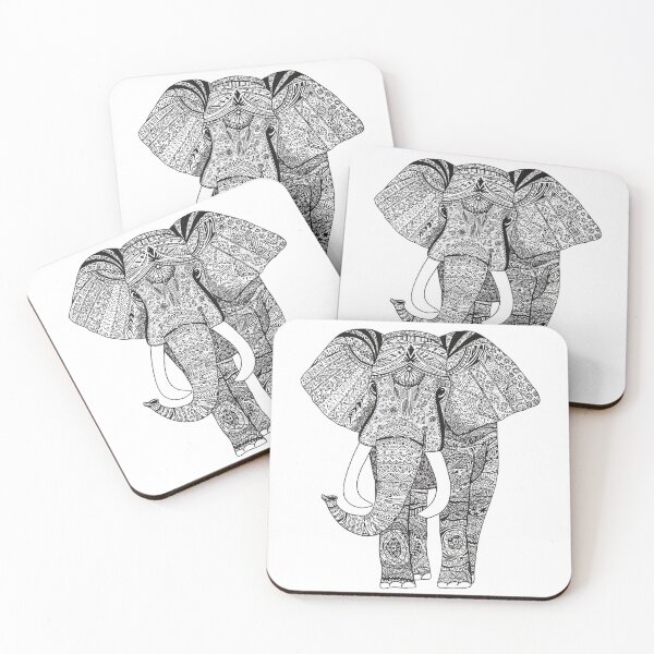 Item preview, Detailed pen illustration - Elephant designed and sold by MartaC96.
