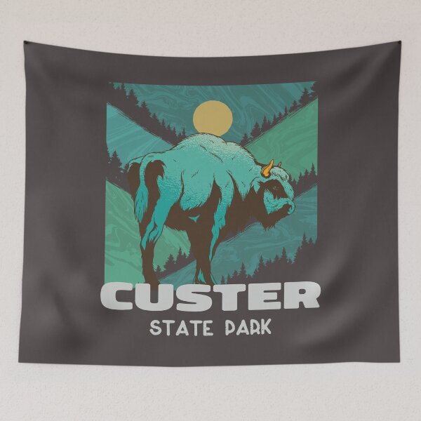 Item preview, Custer State Park Vintage Art designed and sold by MrEddie10.
