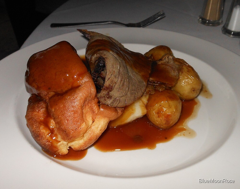 "Roast Beef and Yorkshire Pudding" by BlueMoonRose Redbubble