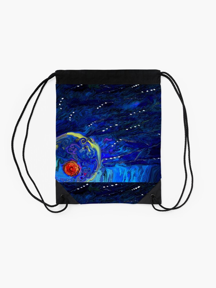 Alternate view of Cosmic Nipple in the Corner of my Bedroom Drawstring Bag