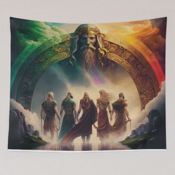 Item preview, Hero's of Valhalla, journey of the rainbow bridge designed and sold by Beholder Images.