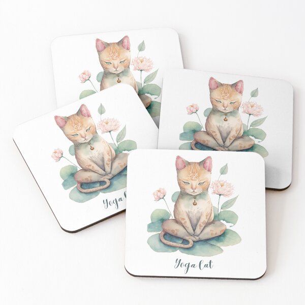 Item preview, Yoga cat 01 designed and sold by printiesart.