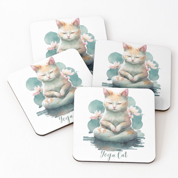 Item preview, Yoga cat 02 designed and sold by printiesart.