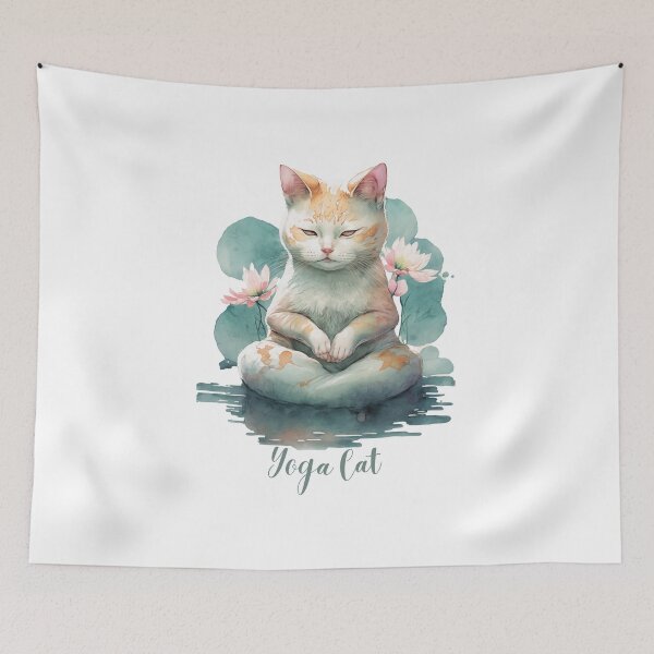 Item preview, Yoga cat 02 designed and sold by printiesart.