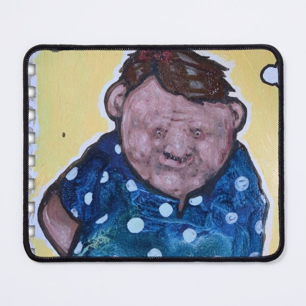 Item preview, Friendly Neighbor | Weird Local Man Brings Gifts | Duck Acid | Bad Hero Portrait Lowbrow Pop Surreal Art | Youtube Star | Mini Masterpieces | Original Oil Painting By Tyler Tilley designed and sold by Tyler Tilley.