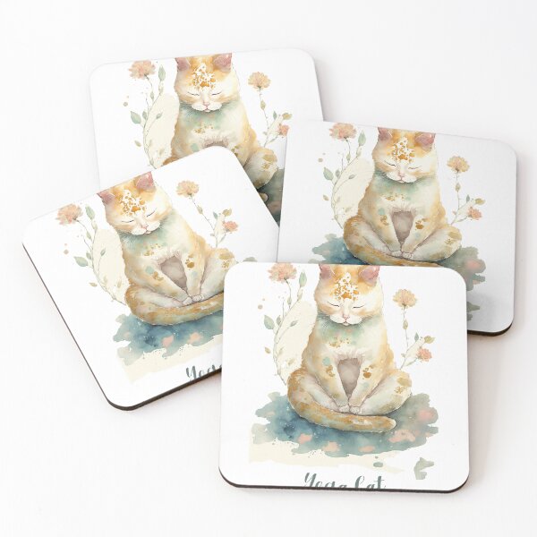 Item preview, Yoga cat 03 designed and sold by printiesart.