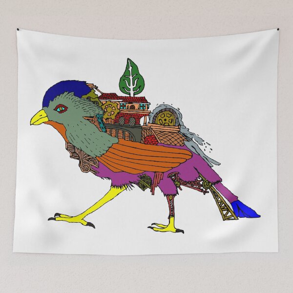 Item preview, pretty bird | colorful bird designed and sold by UCAYAYA.