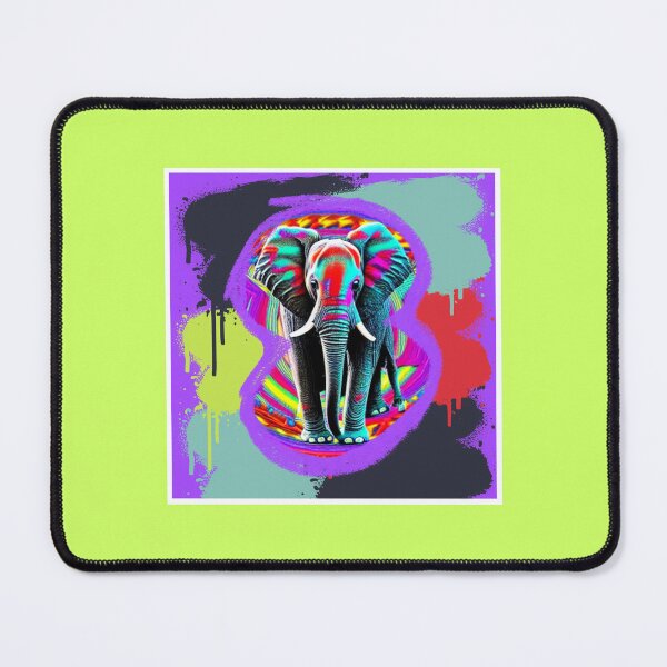 Item preview, Elephant in Psychedelic Style design designed and sold by CoyoteGifts.