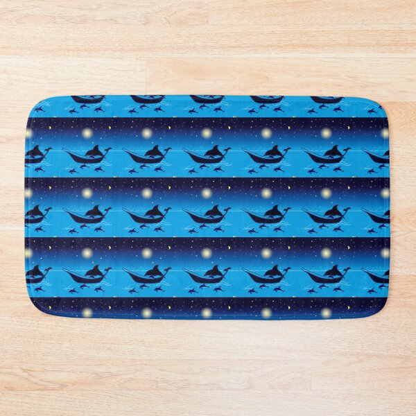 Item preview, Abstract Dolphins at night designed and sold by unbleepable.